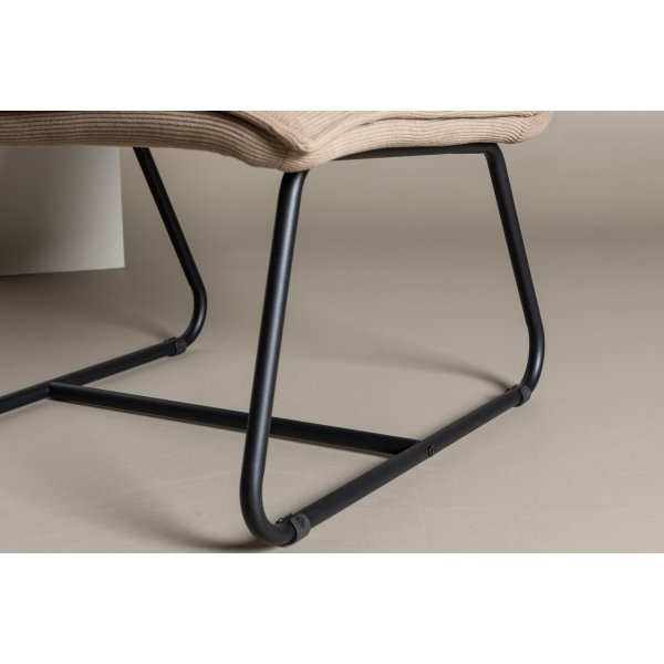 Madison loungestol - Brun manchester/svart Madison loungestol - Brun manchester/svart