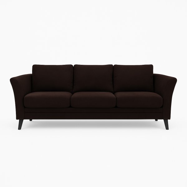 Soffa Roma 204 cm - Mrkbrun