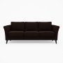 Soffa Roma 204 cm - Mrkbrun