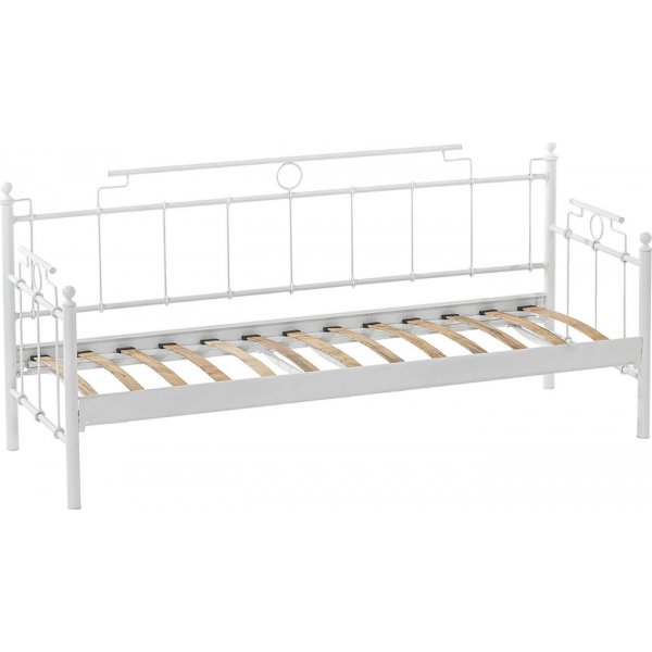 Canap d'extrieur 3 places Hampus - Blanc/bleu + Nettoyage textile pour meubles