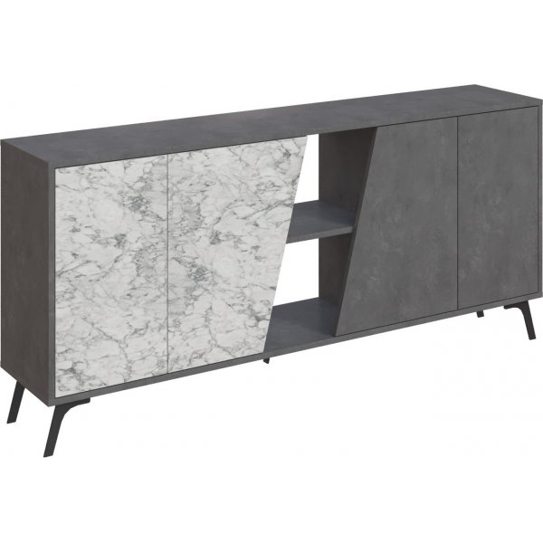 Fione sknk 180 cm - Gr/vit marmor