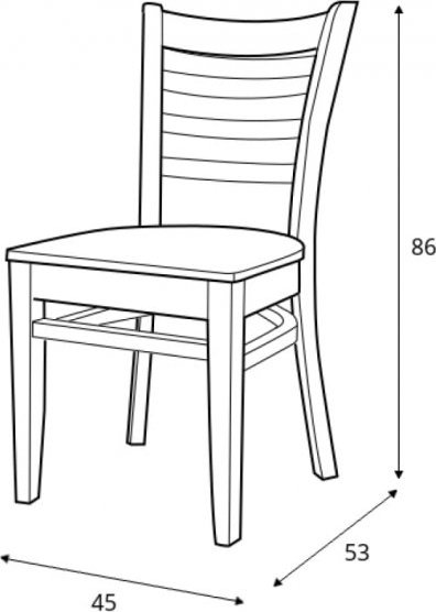 Chaise de salle à manger Bistro 2 - Couleur du cadre en option Chaise de salle à manger Bistro 2 - Couleur du cadre en option