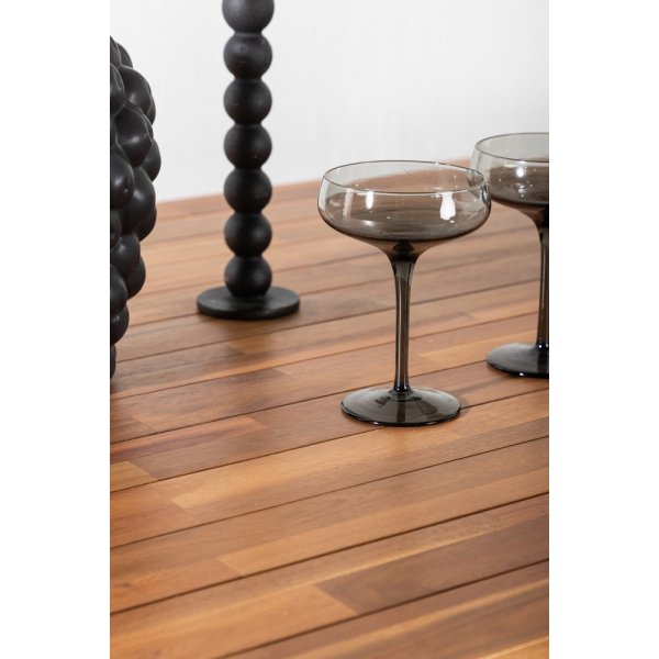 Bois matbord 205 x 90 cm - Svart/Natur