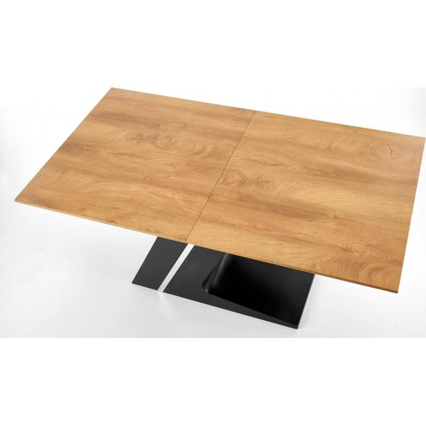 Becca matbord 160-220 cm - Ek/svart