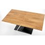 Becca eettafel 160-220 cm - Eiken/zwart