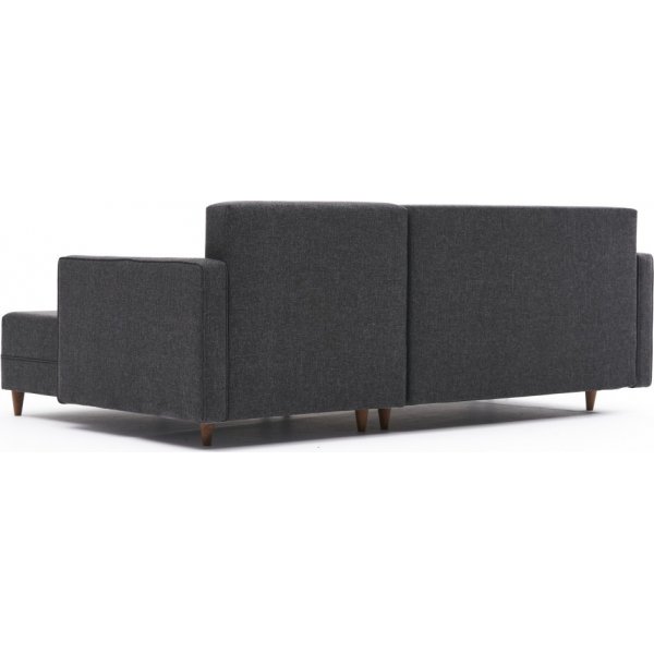 Aydam slaapbank rechts - Antraciet