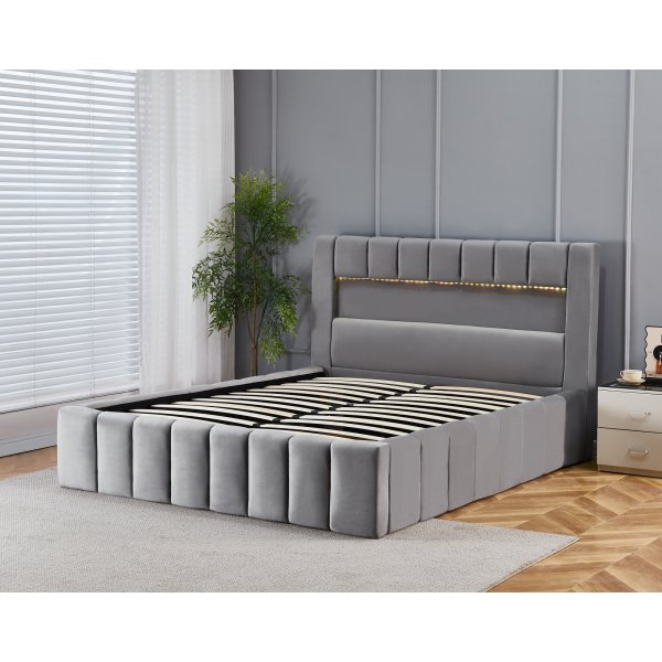 Sngram med led-belysning 180x200 cm