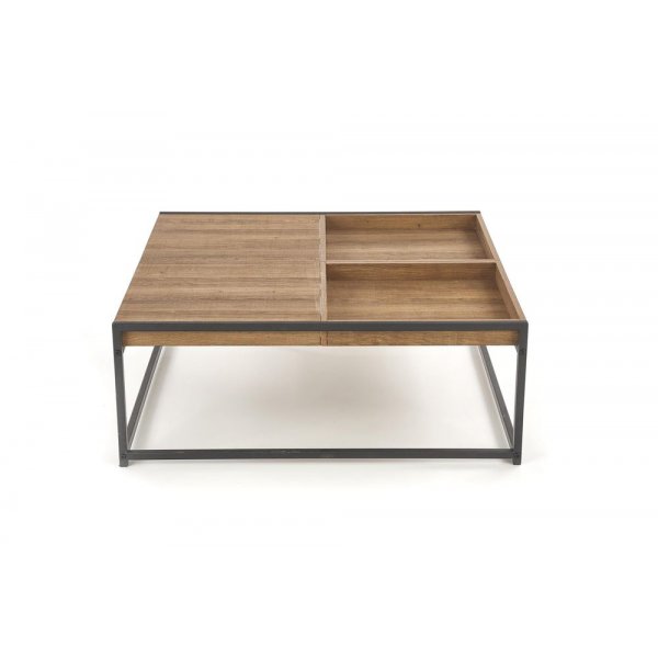 Table basse Julius 84 x 80 cm - Chêne/noir Table basse Julius 84 x 80 cm - Chêne/noir