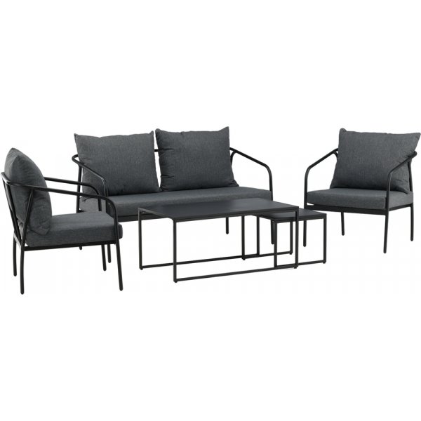 Sopot soffgrupp - Svart/Grå Sopot soffgrupp - Svart/Grå