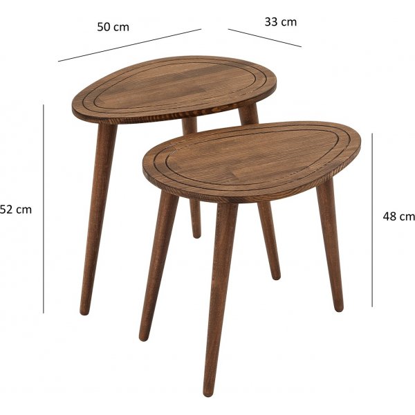 Sweet satsbord 50 x 33 cm - Valnöt Sweet satsbord 50 x 33 cm - Valnöt