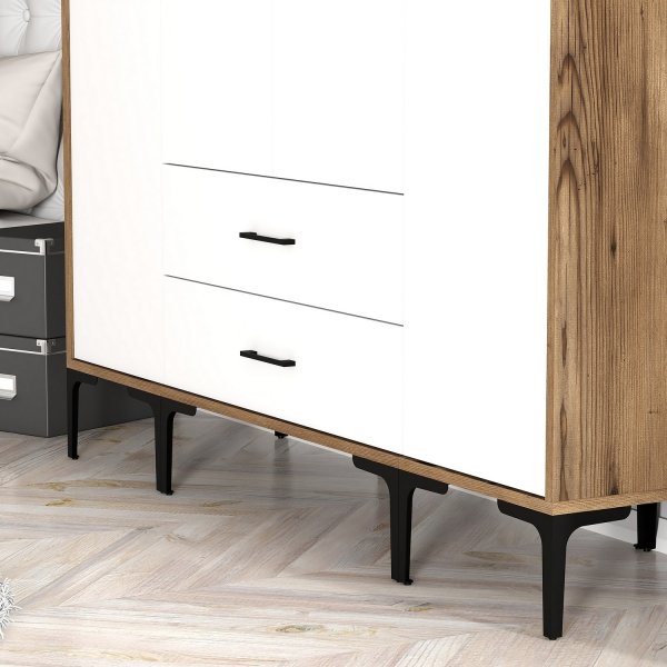 Armoire Kumsal 13 Noyer/blanc Armoire Kumsal 13 Noyer/blanc