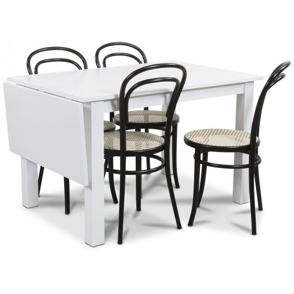 Sander matgrupp, Bord med klaff och 4 st No14 stolar