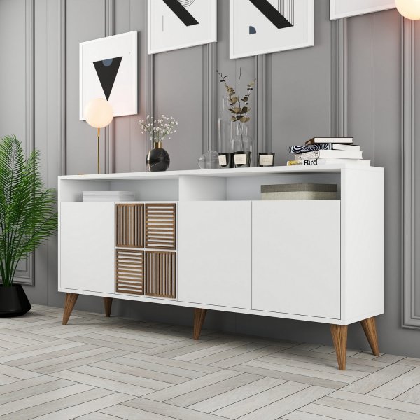 Milan skänk 160 cm - Vit Milan skänk 160 cm - Vit
