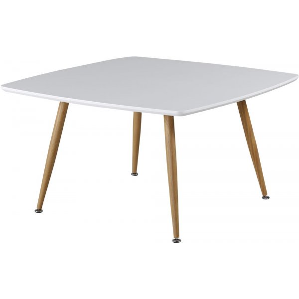 Table basse Klockarns 80 x 80 cm - Blanc/chne