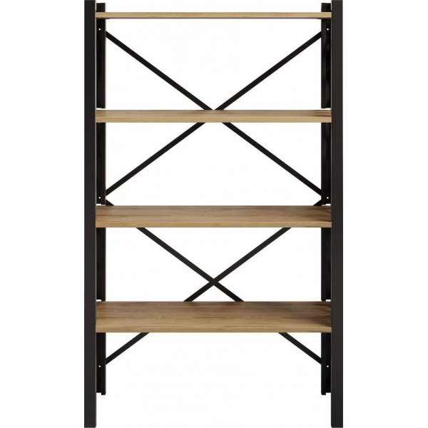 Tonga bokhylla - Valn�t/svart