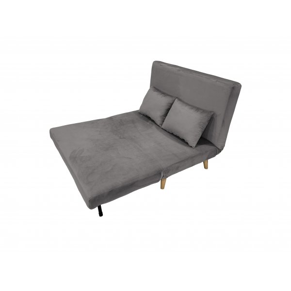 Bäddsoffa Helsingborg – Ljusgrå sammet | 193 cm Bäddsoffa Helsingborg – Ljusgrå sammet | 193 cm