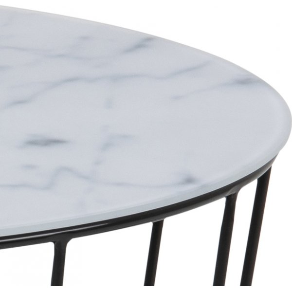 Table basse Sunmoon Ø58/76 cm - Blanc Table basse Sunmoon Ø58/76 cm - Blanc