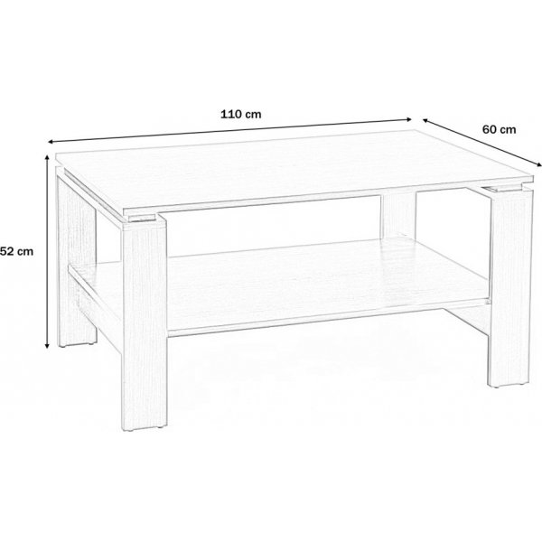 Anson soffbord 110 x 60 cm - Mrk valnt