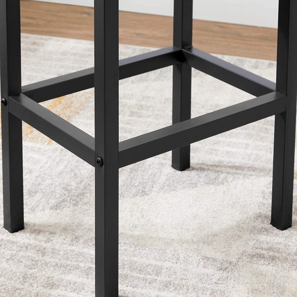 Tabouret de bar Gunnar, pack de 2 - Marron/noir Tabouret de bar Gunnar, pack de 2 - Marron/noir