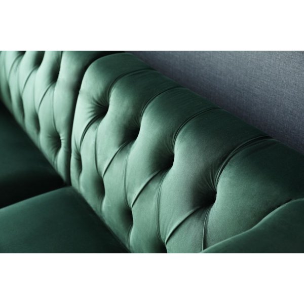 Soffa med divan grön sammet - Bellas Soffa med divan grön sammet - Bellas