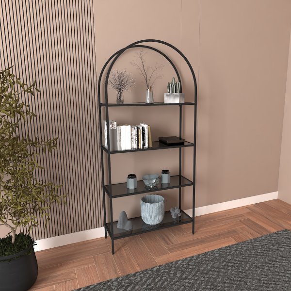 Bibliothque Mona 80 x 30 x 175 cm - Noir