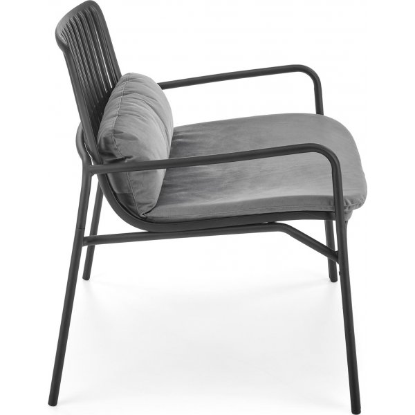 Fauteuil Melby - Noir/gris