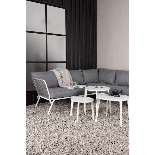 Groupe de canapés d\\\'angle Roxo - Blanc/gris Groupe de canapés d\\\'angle Roxo - Blanc/gris