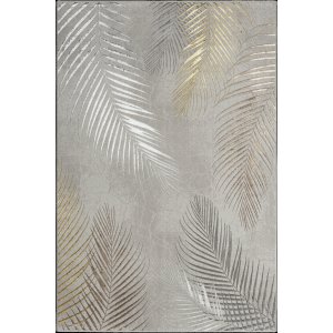 Creation Leaf maskinvävd matta Silver - 160 x 230 cm