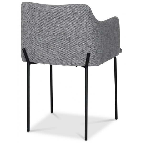 York Karmstol i gr�tt tyg