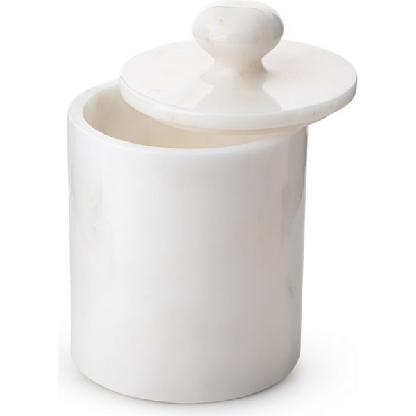 Badrumsset i vit Thassosmarmor med 7 delar