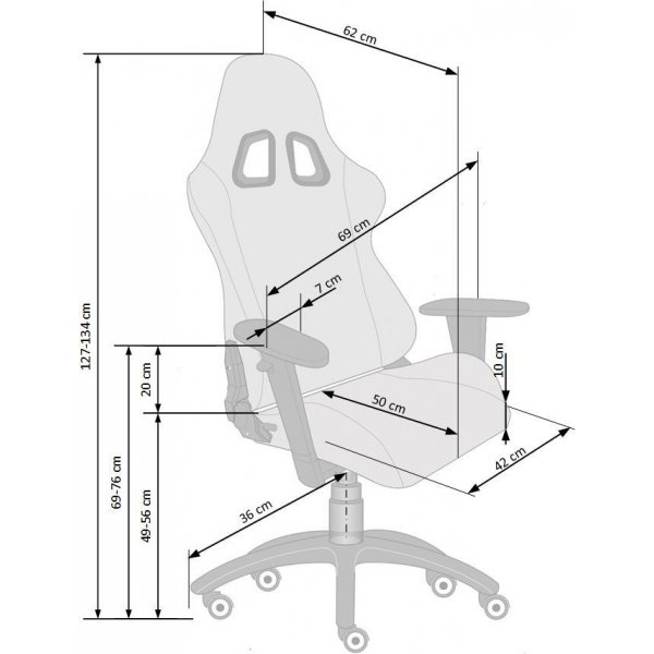 Bjoern gamingstol - Svart/grå Bjoern gamingstol - Svart/grå