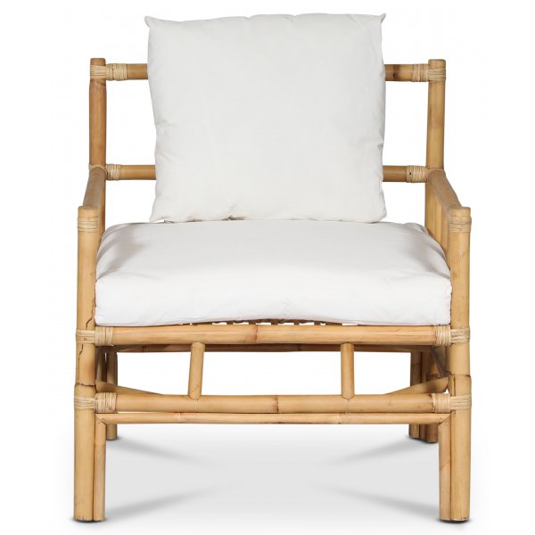 Amelia rotan fauteuil met kussens - Naturel + Vlekverwijderaar voor meubels
