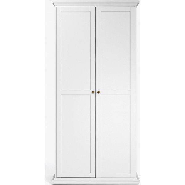 Armoire Paris à 2 portes - Blanc Armoire Paris à 2 portes - Blanc
