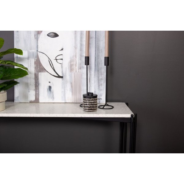 Table relief Fresca 110 x 30 cm - Terrazzo noir/blanc Table relief Fresca 110 x 30 cm - Terrazzo noir/blanc