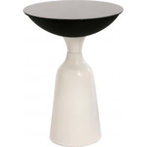 Chalice bijzettafel 56 cm - Wit/zwart