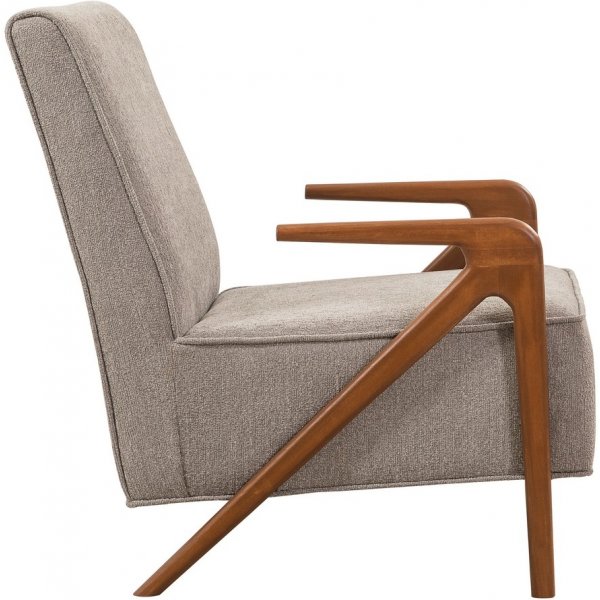 Fauteuil Larus - Gris/noyer Fauteuil Larus - Gris/noyer