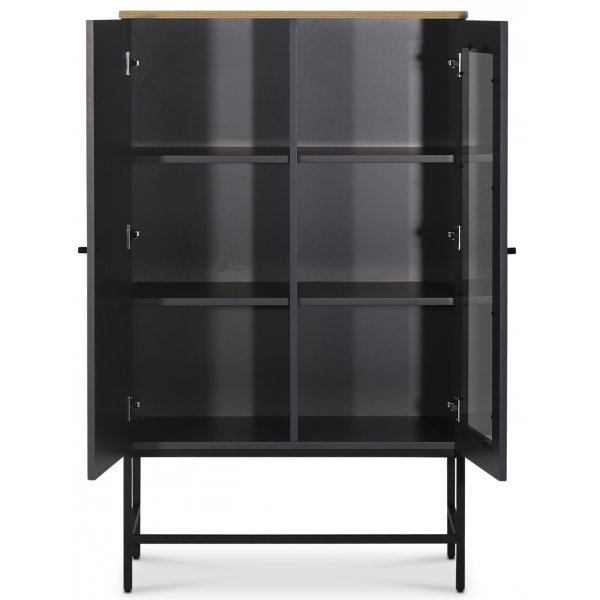 Edge skåp i Ek / Grå högtryckslaminat (HPL) + Möbeltassar Edge skåp i Ek / Grå högtryckslaminat (HPL) + Möbeltassar