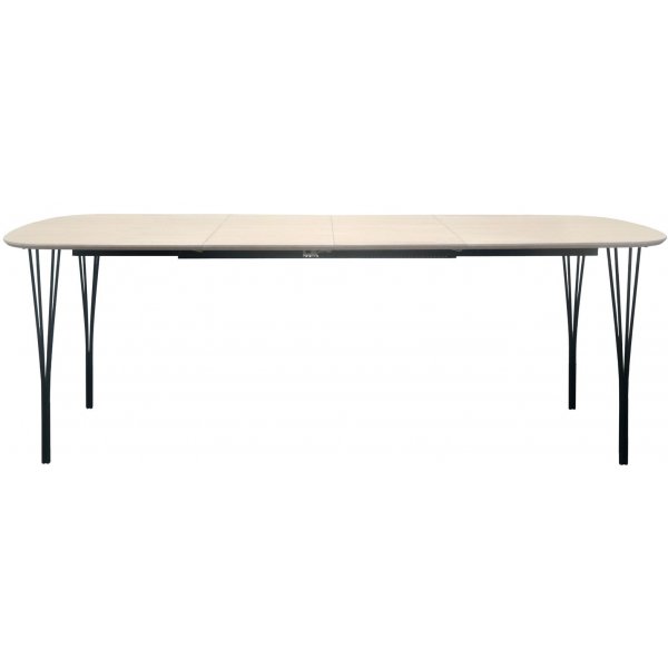 Table à manger Jar 140 cm - Placage chêne pigmenté blanc Table à manger Jar 140 cm - Placage chêne pigmenté blanc