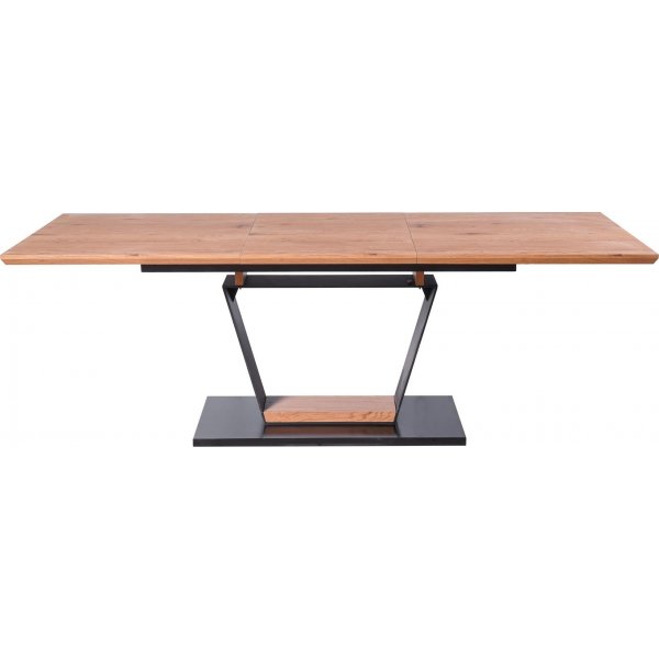 Table à manger Amasten 160-220 cm - Chêne/noir/chêne Table à manger Amasten 160-220 cm - Chêne/noir/chêne