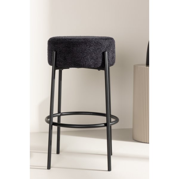 Tabouret de bar Tucson - Boucle noire Tabouret de bar Tucson - Boucle noire