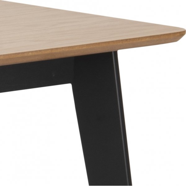 Table  manger Roxby 120 cm - Chne/noir