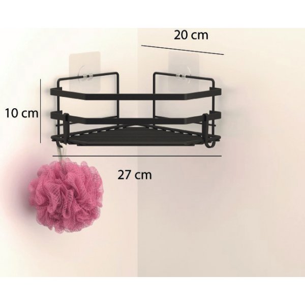 Stirling hörnvägghylla - Svart Stirling hörnvägghylla - Svart