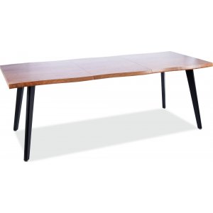 Fresno matbord 120-180 cm - Artisan ek/svart