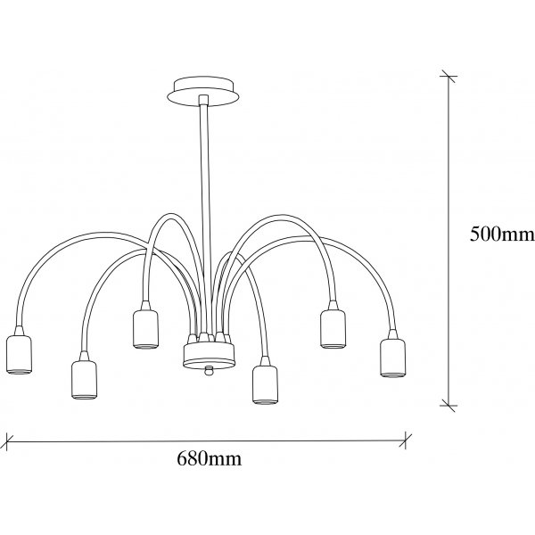 Sork taklampa 1292 - Vit Sork taklampa 1292 - Vit