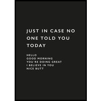 JUST IN CASE POSTER - Poster 50x70 cm JUST IN CASE POSTER - Poster 50x70 cm