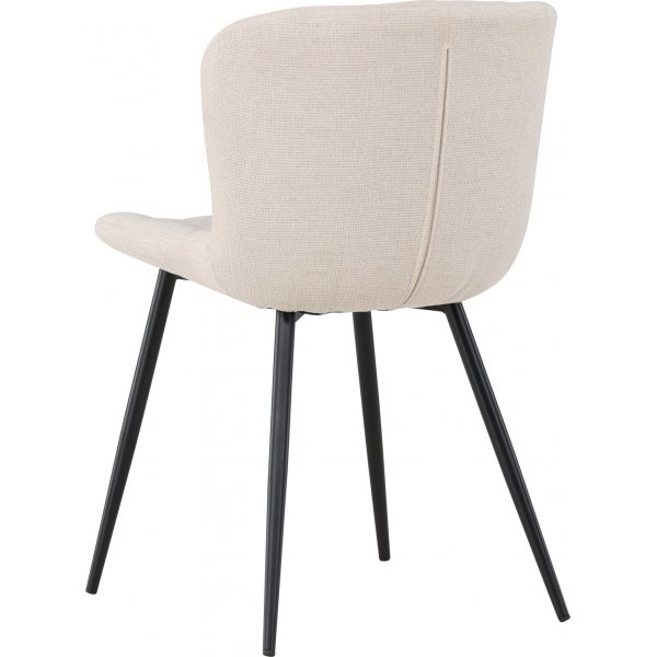 Lily matstol - Beige/Svart Lily matstol - Beige/Svart