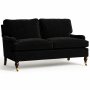 Howard Classic 3-sits soffa - Svart sammet Howard Classic 3-sits soffa - Svart sammet
