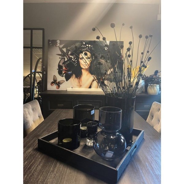 Peinture sur verre - Magie noire - 132x90 cm