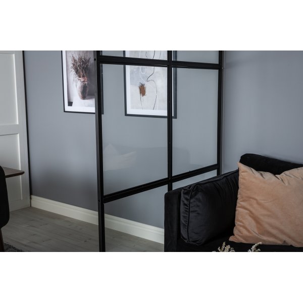 Leif industrivgg 120 x 210 cm - Svart