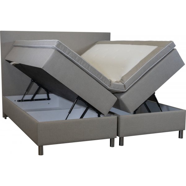 Accent boxbed säng med förvaring - 180 x 200 cm - Beige Accent boxbed säng med förvaring - 180 x 200 cm - Beige